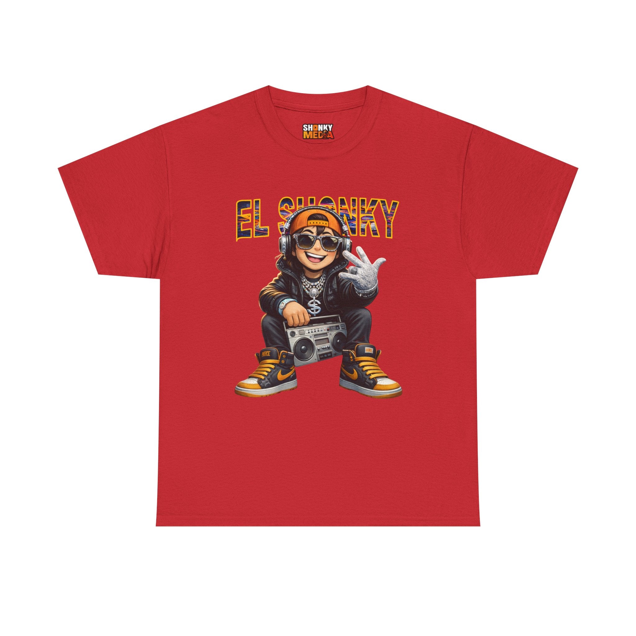EL SHONKY Cartoon BLING Front T-Shirt