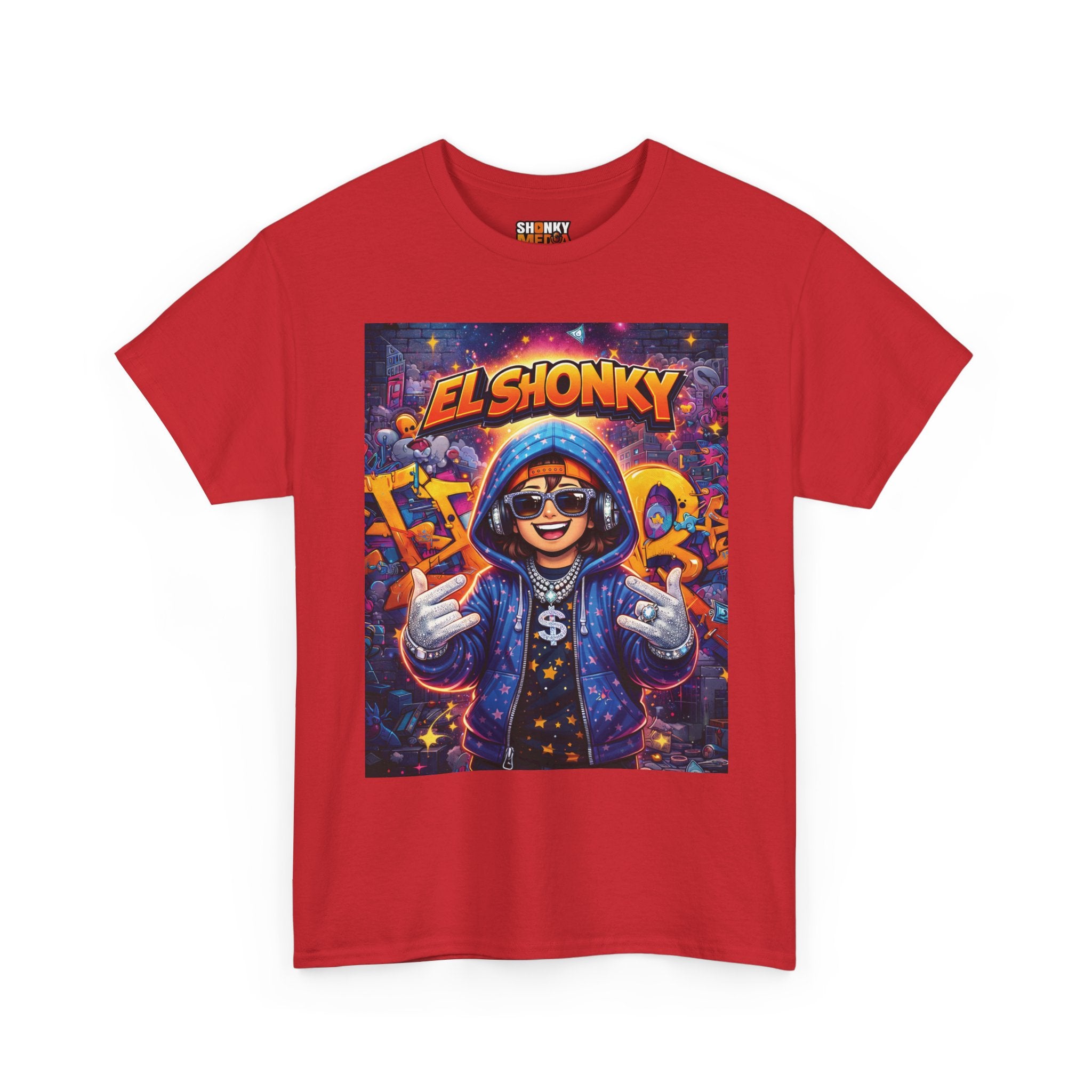 EL SHONKY Cartoon URBAN BLING Front T-Shirt