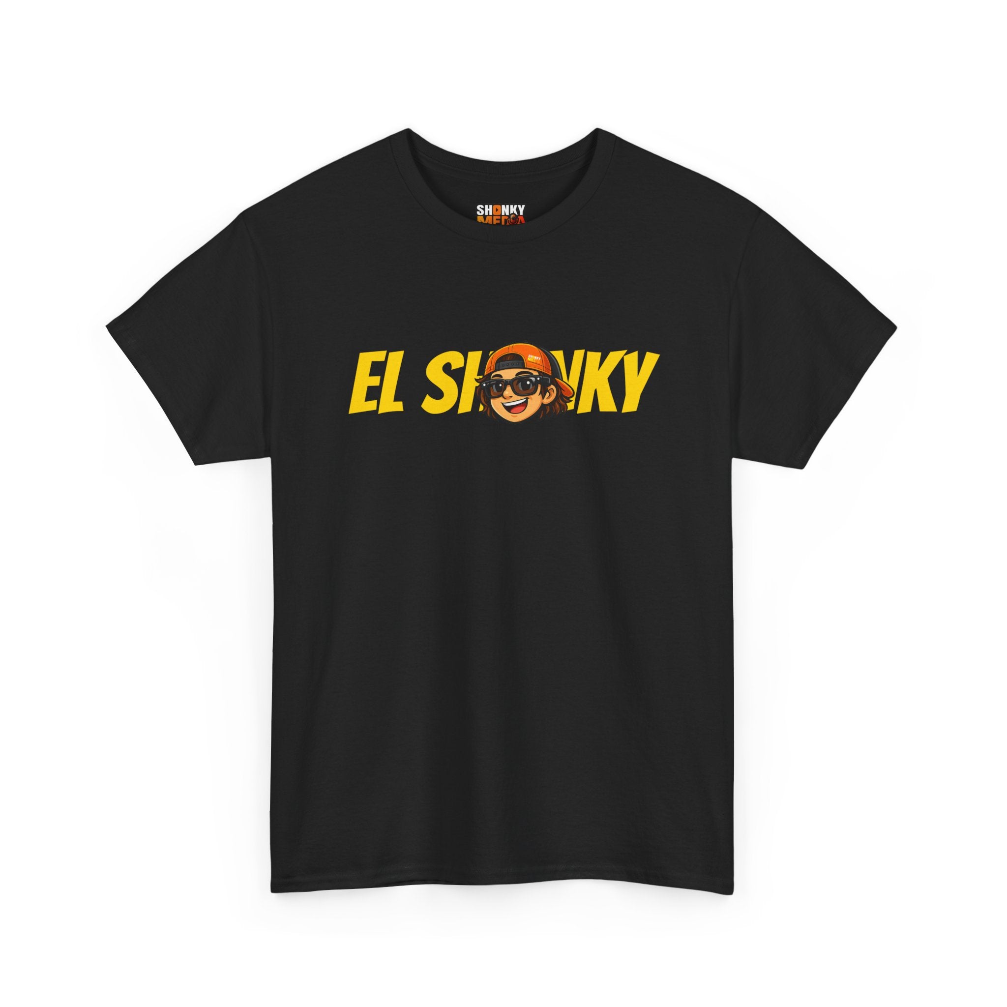 EL SHONKY Cartoon Face Back T-Shirt