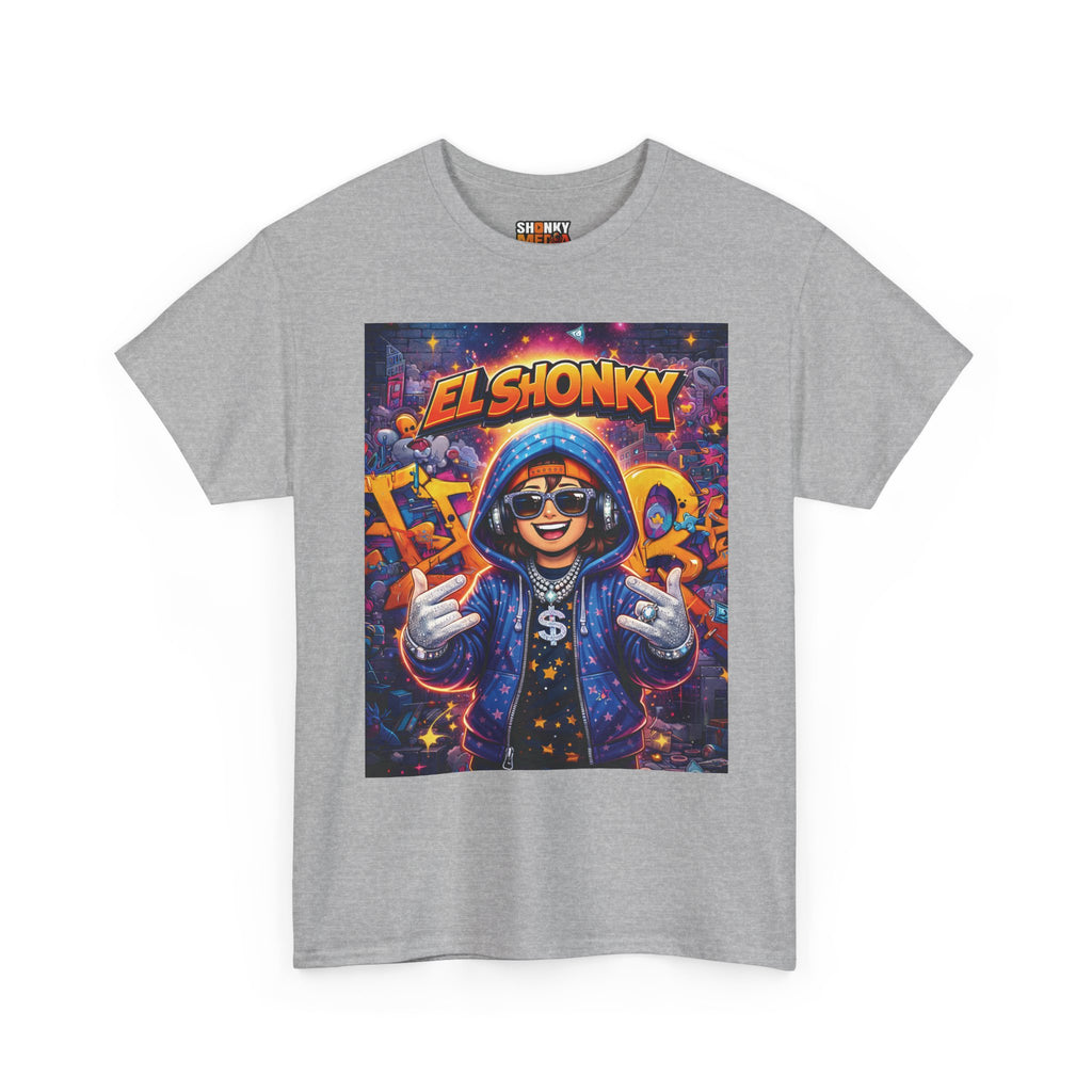 EL SHONKY Cartoon URBAN BLING Front T-Shirt