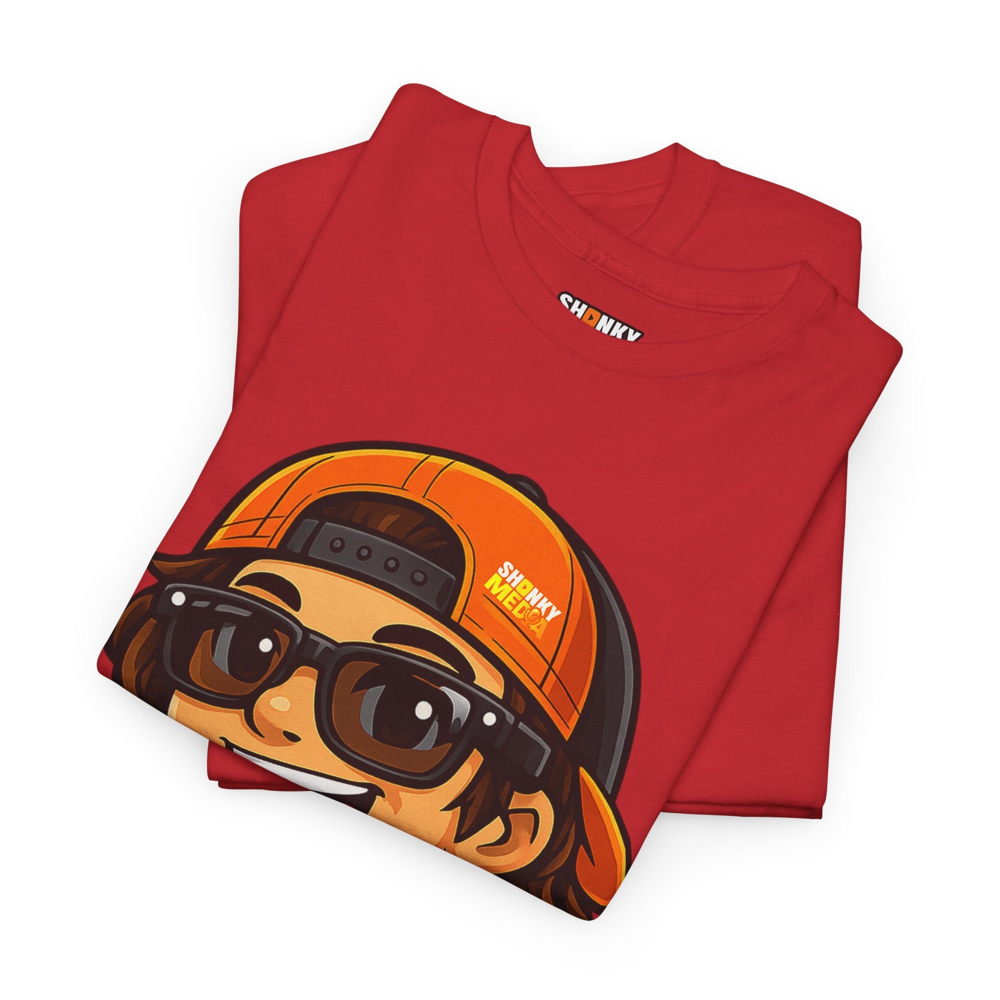 EL SHONKY Cartoon Face Front T-Shirt