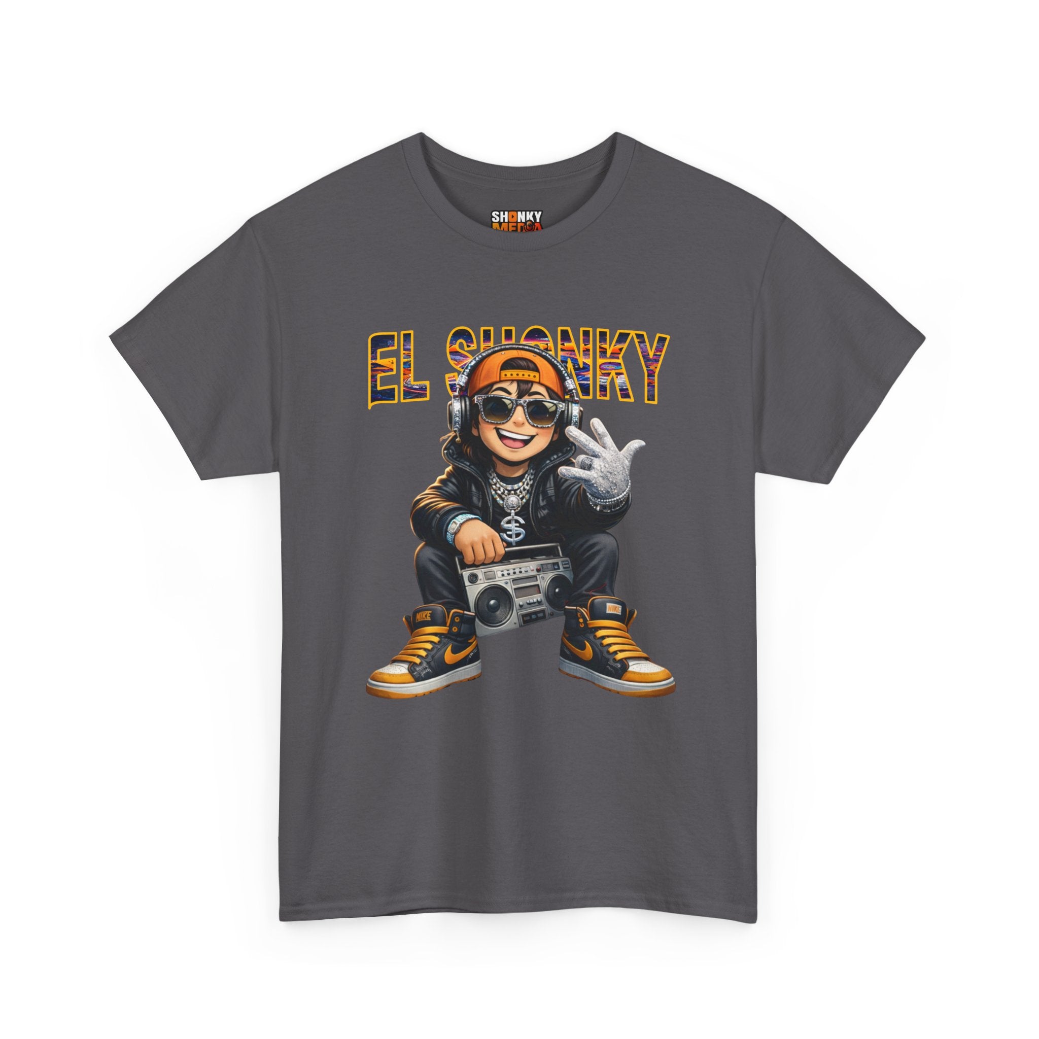 EL SHONKY Cartoon BLING Front T-Shirt