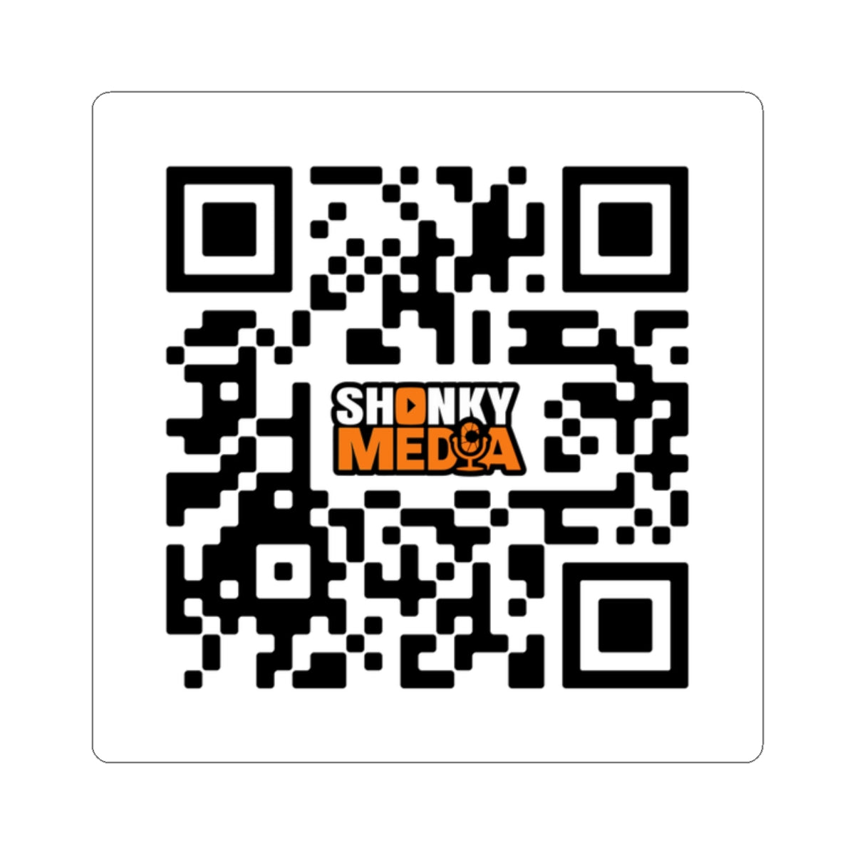 SHONKY MEDIA QR Code Sticker