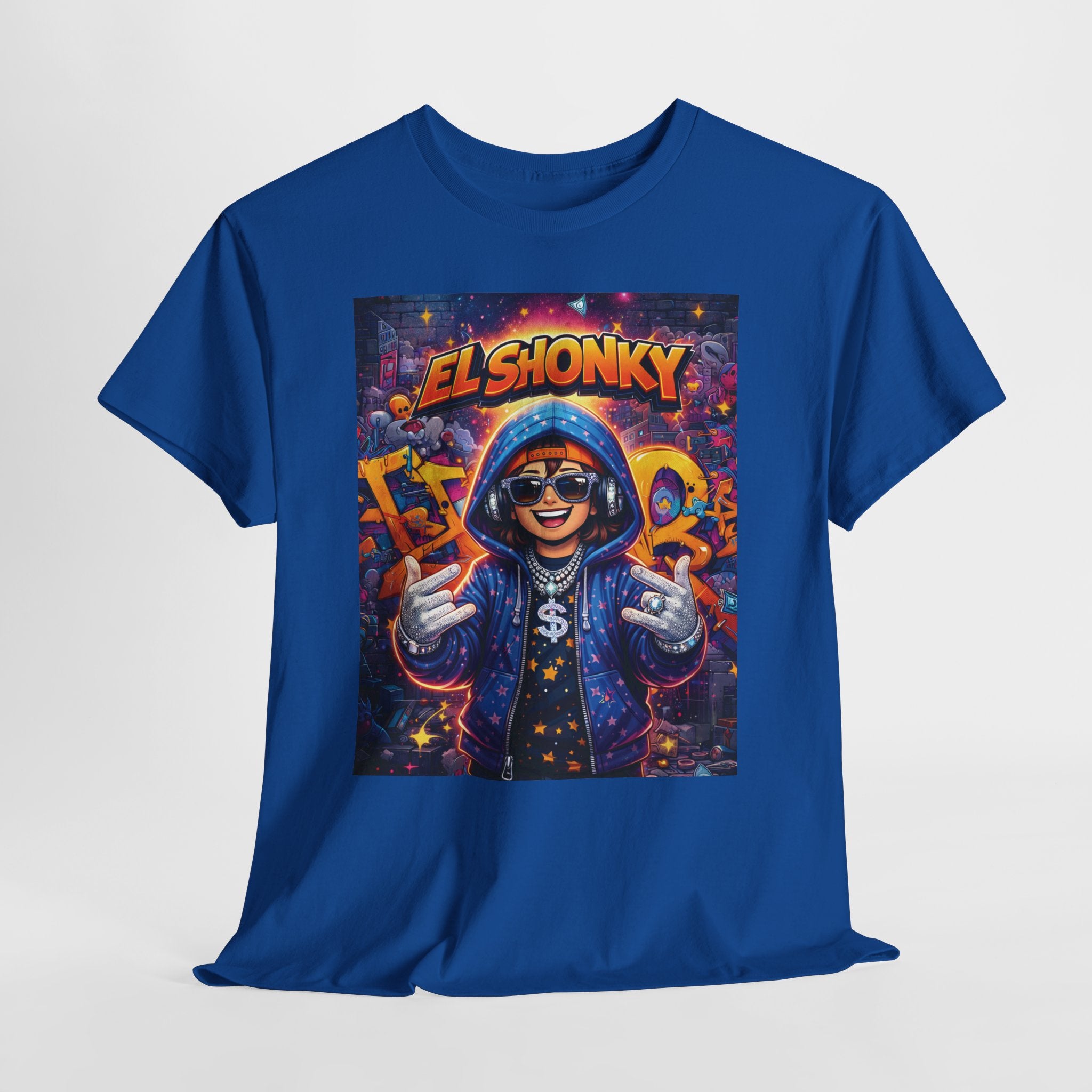 EL SHONKY Cartoon URBAN BLING Front T-Shirt