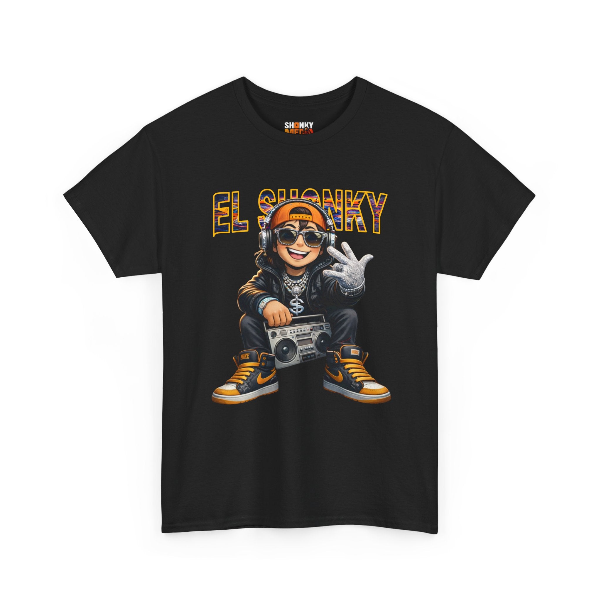 EL SHONKY Cartoon BLING Front T-Shirt
