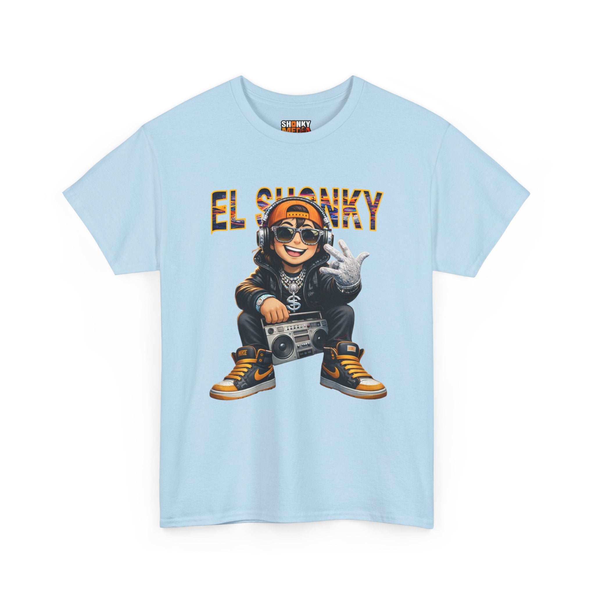 EL SHONKY Cartoon BLING Front T-Shirt