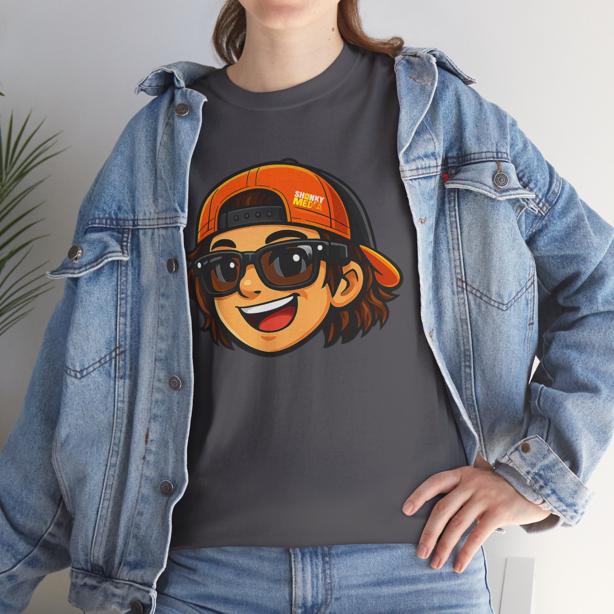 EL SHONKY Cartoon Face Front T-Shirt