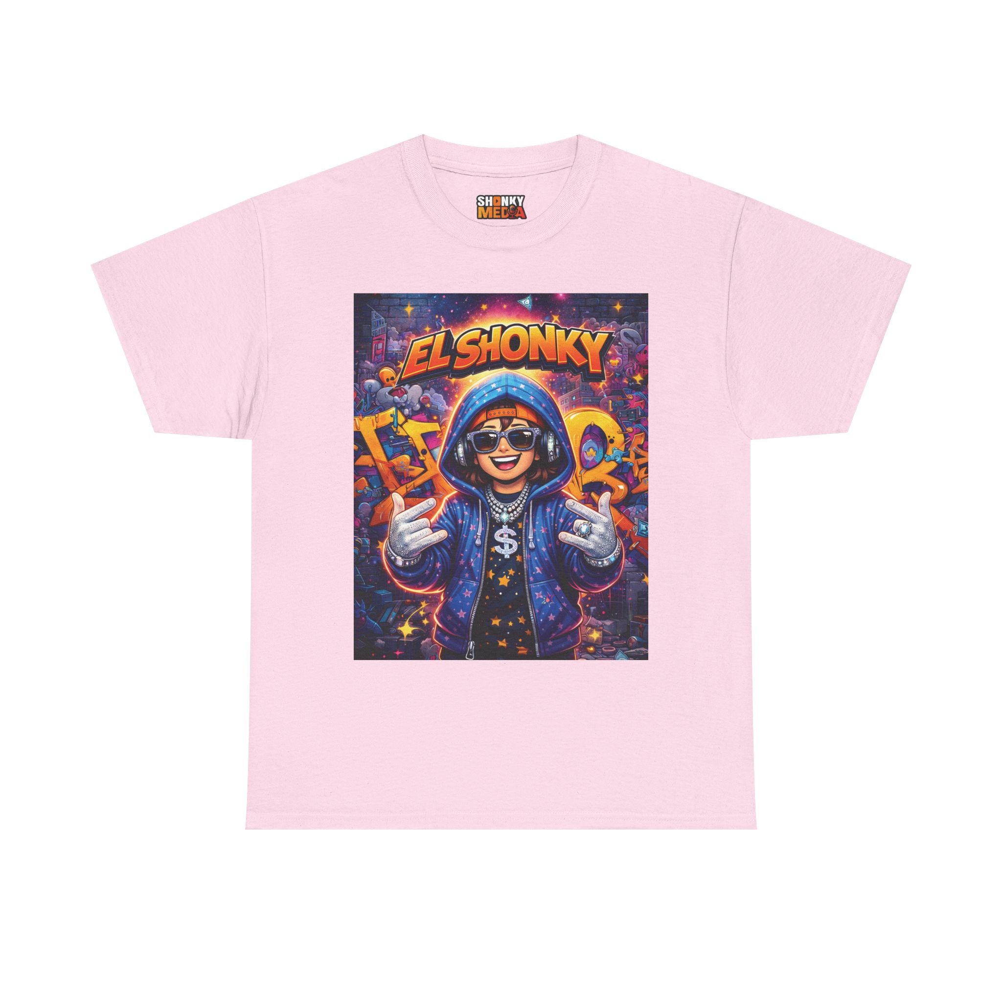 EL SHONKY Cartoon URBAN BLING Front T-Shirt