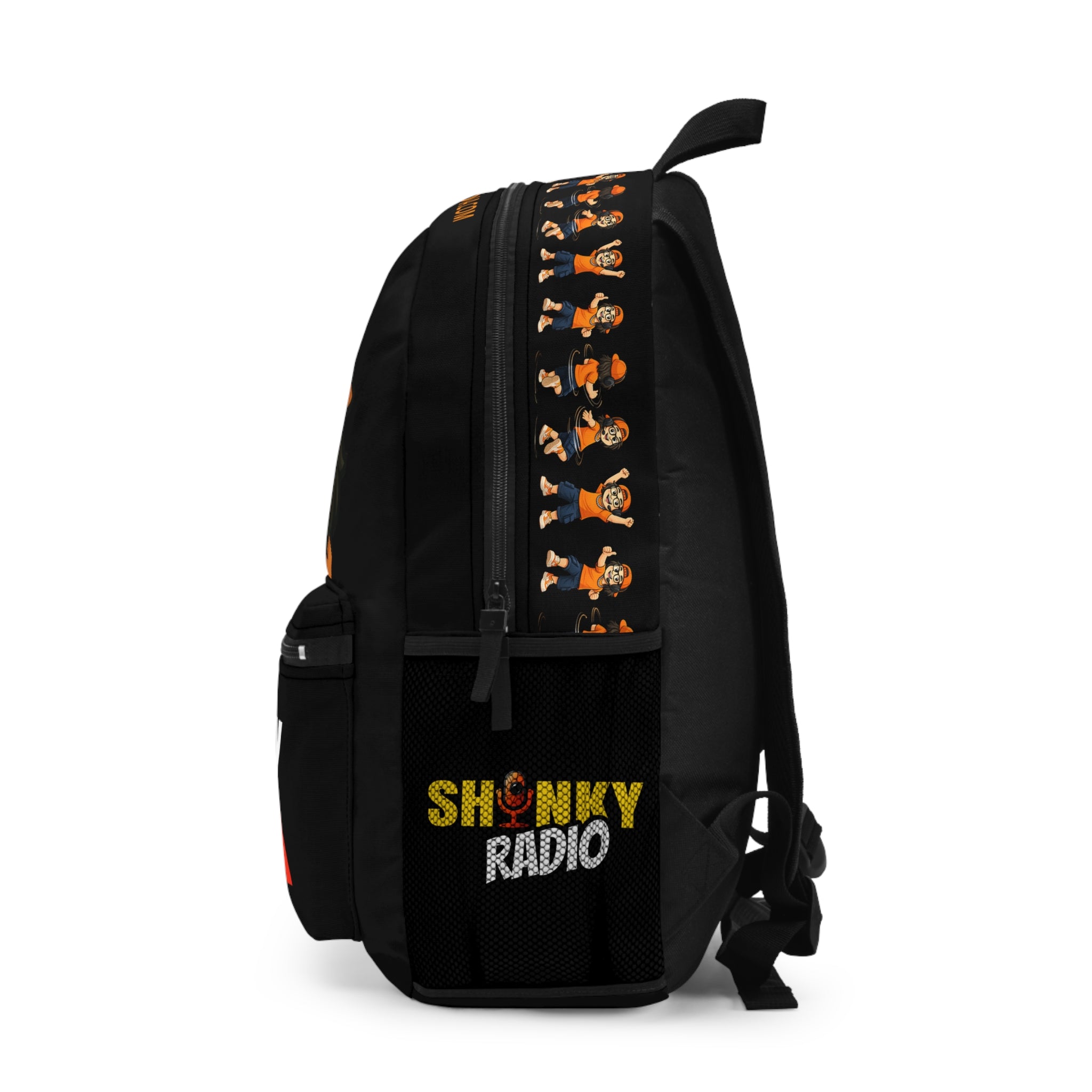 Shonky Media Logo Backpack — Cartoon Streamer Design